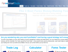 Tablet Screenshot of forexsmarttools.com